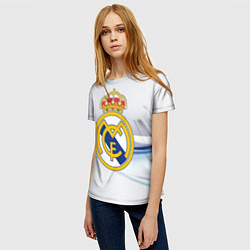 Футболка женская Реал Мадрид, цвет: 3D-принт — фото 2