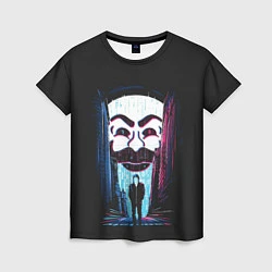 Женская футболка Mr Robot: Anonymous