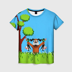 Футболка женская Утиная охота, цвет: 3D-принт