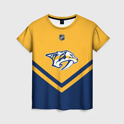 Футболка женская NHL: Nashville Predators, цвет: 3D-принт