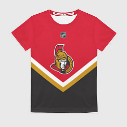 Футболка женская NHL: Ottawa Senators, цвет: 3D-принт