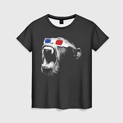 Женская футболка 3D Monkey