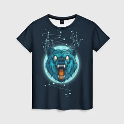 Женская футболка Космический медведь