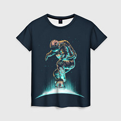 Женская футболка Планетарный скейтбординг