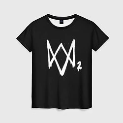 Женская футболка Watch Dogs 2 лого