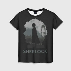 Женская футболка Sherlock World