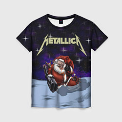 Женская футболка Metallica: Bad Santa