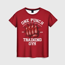 Футболка женская One Punch Gym, цвет: 3D-принт