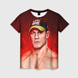 Женская футболка John Cena: Flame