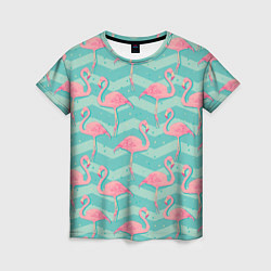 Женская футболка Flamingo Pattern
