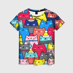 Женская футболка Отряд котиков