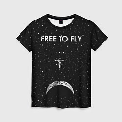 Женская футболка Free to Fly