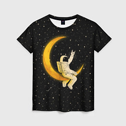 Женская футболка Лунный наездник