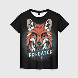 Футболка женская Predator Fox, цвет: 3D-принт