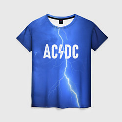 Футболка женская AC/DC: Lightning, цвет: 3D-принт