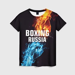 Женская футболка Boxing Russia
