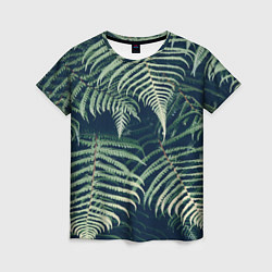 Футболка женская Папоротник, цвет: 3D-принт