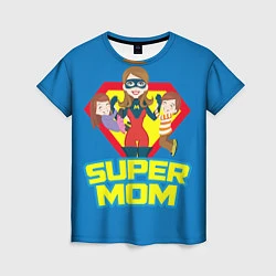Женская футболка Супермама