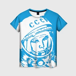 Женская футболка Гагарин: CCCP