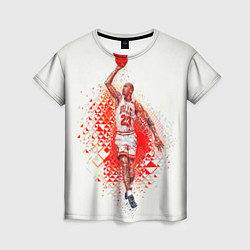 Футболка женская Michael Jordan: Red Star, цвет: 3D-принт