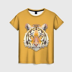 Женская футболка Геометрический тигр