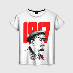 Женская футболка Ленин 1917