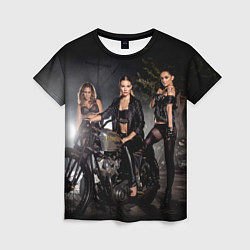 Женская футболка Power Plant Motorcycles