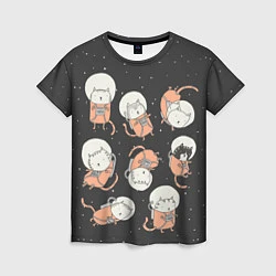 Женская футболка Космические котики