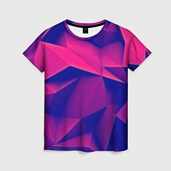 Женская футболка Violet polygon