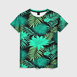 Женская футболка Tropical pattern