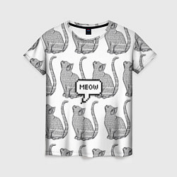 Женская футболка Meow Cats