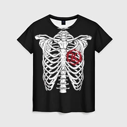 Женская футболка Кукрыниксы: Скелет