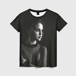 Женская футболка Selena Gomez: Black Girl