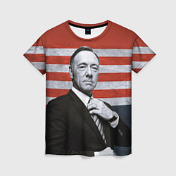 Женская футболка Kevin Spacey patriot