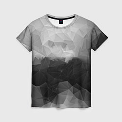 Женская футболка Polygon gray