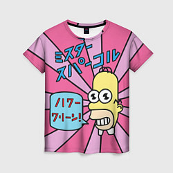 Женская футболка Japanesse Homer