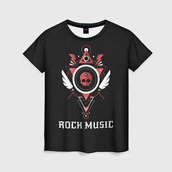 Женская футболка Rock Music