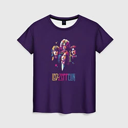 Женская футболка Led Zeppelin Color