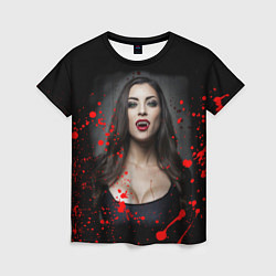 Женская футболка Вампирша