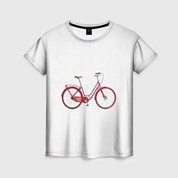 Женская футболка Велосипед