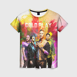 Футболка женская Coldplay, цвет: 3D-принт