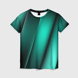 Женская футболка Emerald lines