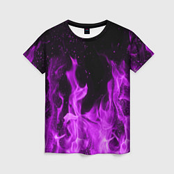 Женская футболка Фиолетовый огонь
