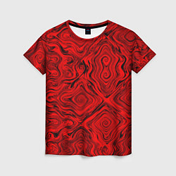 Женская футболка Tie-Dye red