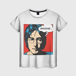 Футболка женская John Lennon: Imagine, цвет: 3D-принт