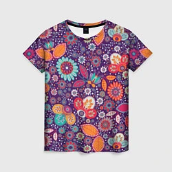 Женская футболка Цветочный взрыв