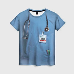 Женская футболка Костюм врача