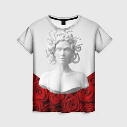 Женская футболка Унисекс / Snake roses girl