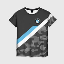 Женская футболка BMW: Pixel Military