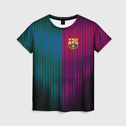 Футболка женская Barcelona FC: Abstract 2018, цвет: 3D-принт